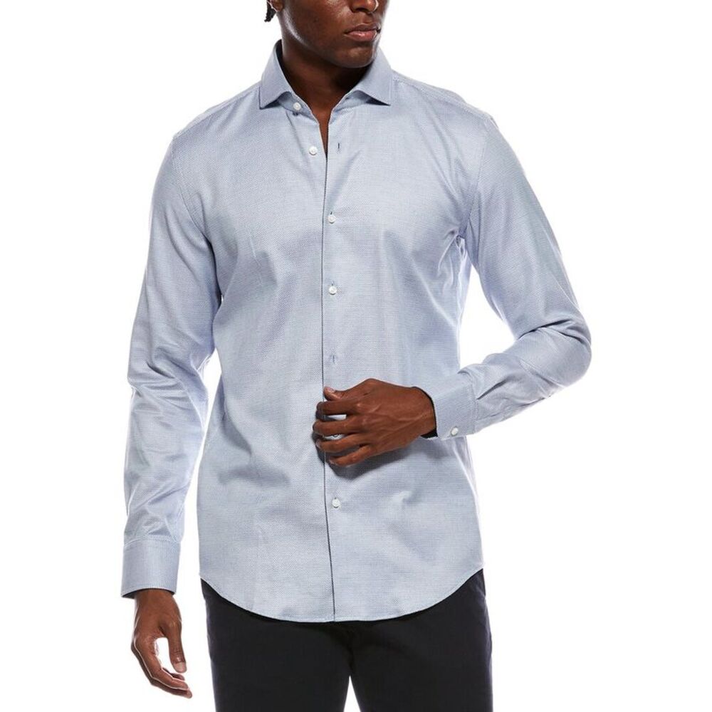 Hugo Boss Mens Boss  Slim Fit Dress Shirt